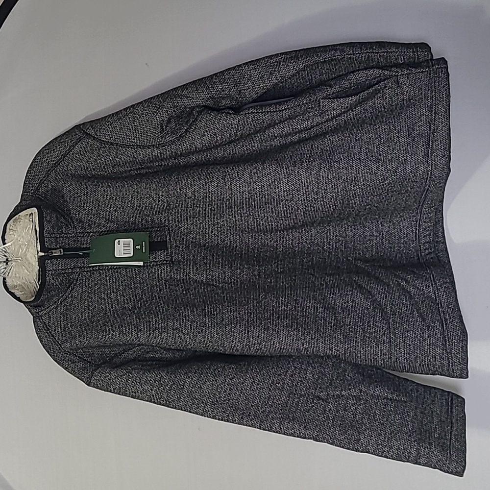 ORVIS MEN'S XXL FIT BLACK 1/4 ZIP PULLOVER FLEECE LINED WINTER SWEATERSHIRT